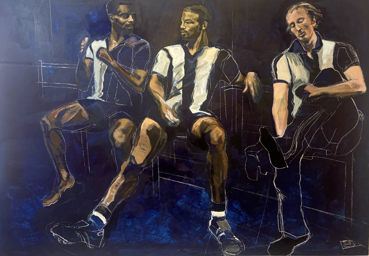 Rebecca Ivatts - Locker Room (Laurie Cunningham and Cyrille Regis, West Bromwich Albion)